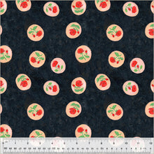 Load image into Gallery viewer, Heather Ross by Hand, Rose Cameo in Night, by Heather Ross for Windham Fabrics, per half-yard