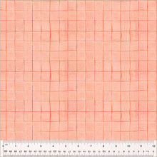 Load image into Gallery viewer, Heather Ross by Hand, Drawn Plaid in Salmon, by Heather Ross for Windham Fabrics, per half-yard