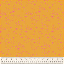 Load image into Gallery viewer, Moonlit by Jennifer Moore / Monaluna, Glimmer in Tangerine, per half-yard