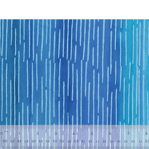 Bit by Bit, Rain in Blue Batik by Anthology Fabrics, per half-yard