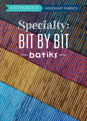 BUNDLE (Select Size): Bit By Bit Batik by Anthology Fabrics, 4 prints