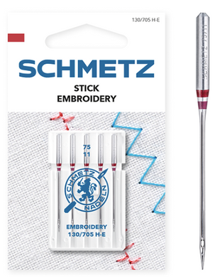 SCHMETZ Embroidery Needles, Household Sewing Machine Needles (5pc pack)