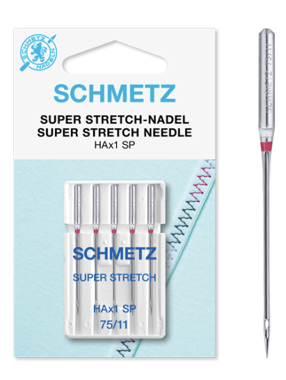 SCHMETZ Special, Super Stretch HAX1SP, Household Sewing Machine Needles (5pc pack)