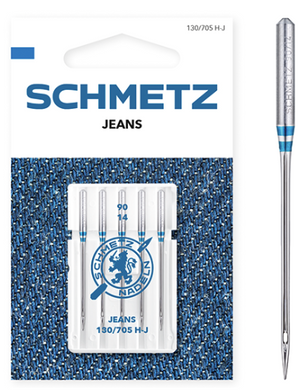 SCHMETZ Jeans Needle, Household Sewing Machine Needles (5pc pack)