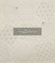 Load image into Gallery viewer, Sashiko Pre-Printed Fabric Panel (60cm/panel) - Avail in Navy or Cream