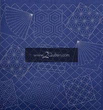 Load image into Gallery viewer, Sashiko Pre-Printed Fabric Panel (60cm/panel) - Avail in Navy or Cream