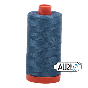 Aurifil 50wt Thread - Large spool Smoke Blue #4644