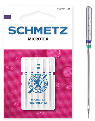 SCHMETZ Microtex Needles, Household Sewing Machine Needles (5pc pack)