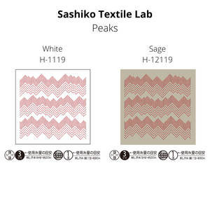 Olympus Sashiko Textile Lab Hana-Fukin Sampler - Peaks (Select Colour)