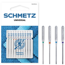 Load image into Gallery viewer, SCHMETZ Universal Needles, Household Sewing Machine Needles (10pc pack)