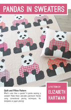 Load image into Gallery viewer, Quilt Pattern: Pandas in Sweaters by Elizabeth Hartman
