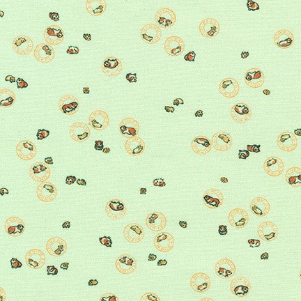 *Closeout Sale* Wishwell Petit, Hamsters in Mint, per half-yard